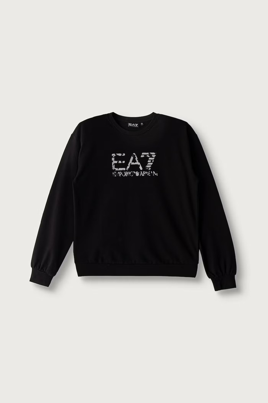 EA7 Emporio Armani mikina detská bavlnená s elastanom