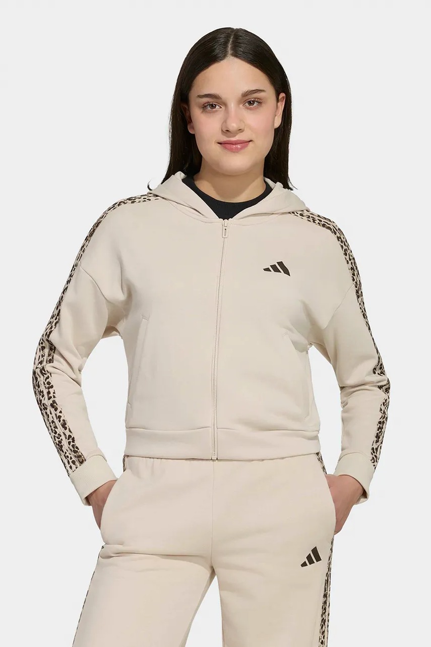 adidas hanorac cu fermoar și glugă pentru copii, cu bumbac