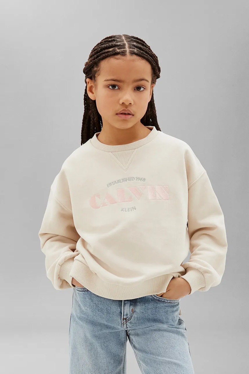 Calvin Klein Jeans hanorac pentru copii cu bumbac