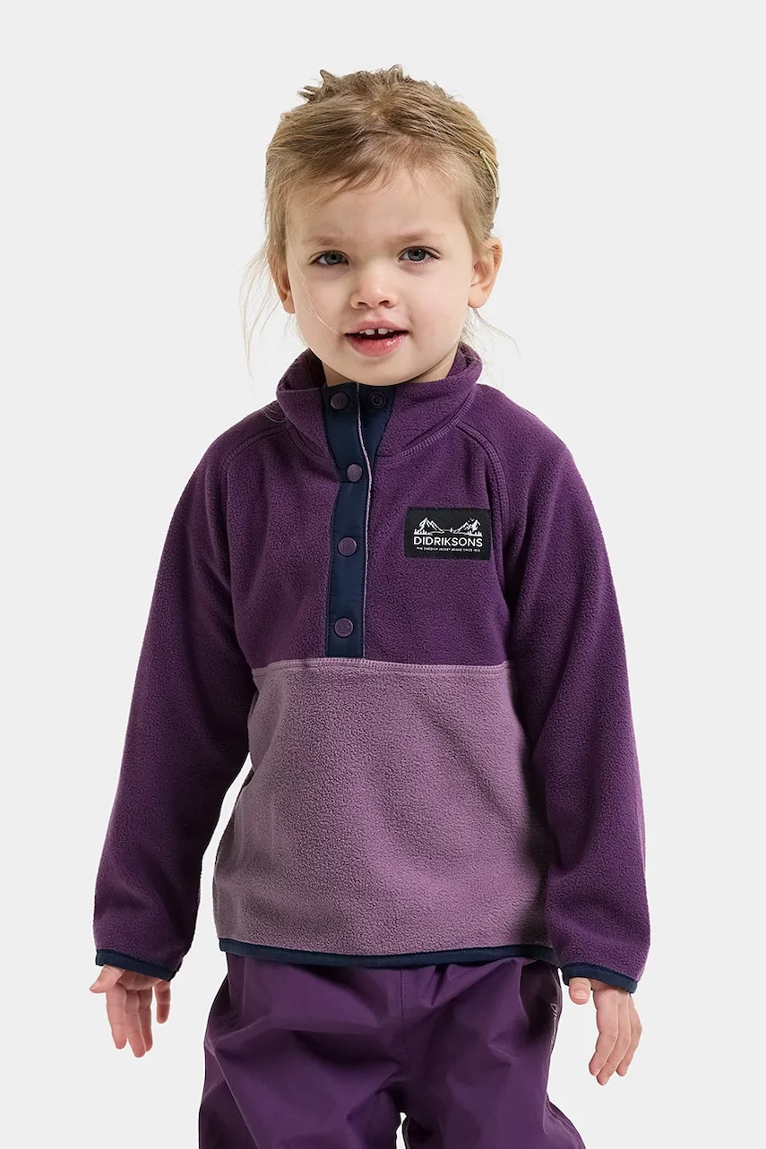 Didriksons dukserica za djecu s flisom MONTE KIDS HALF BU 6
