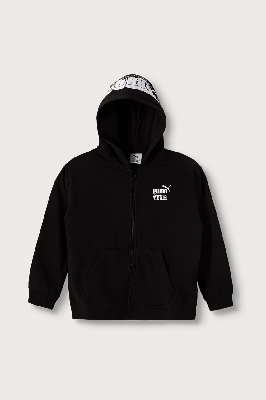 Puma dukserica sa kapuljačom za djecu s pamukom Mid90s Relaxed Full-Zip Hoodie TR B
