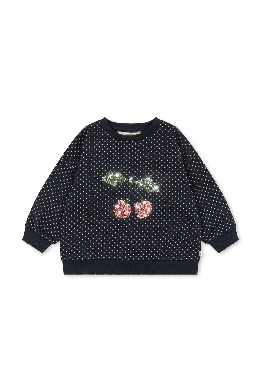 Konges Sløjd dukserica za djecu s pamukom LOU DOT SEQUIN SWEAT SHIRT GOTS
