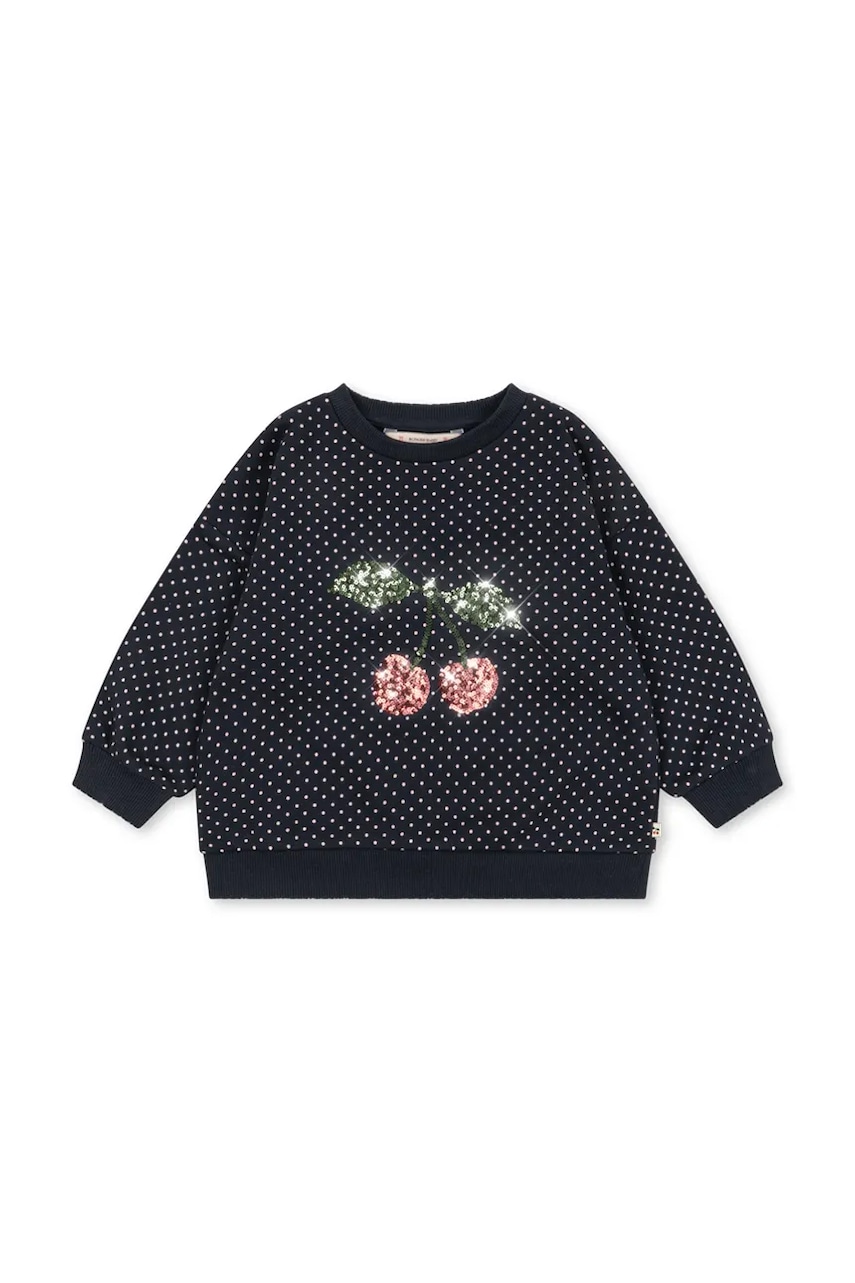 Konges Sløjd dukserica za djecu s pamukom LOU DOT SEQUIN SWEAT SHIRT GOTS