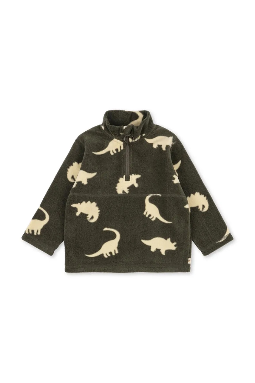 Konges Sløjd flísová mikina detská TAVI FLEECE SWEATSHIRT GRS