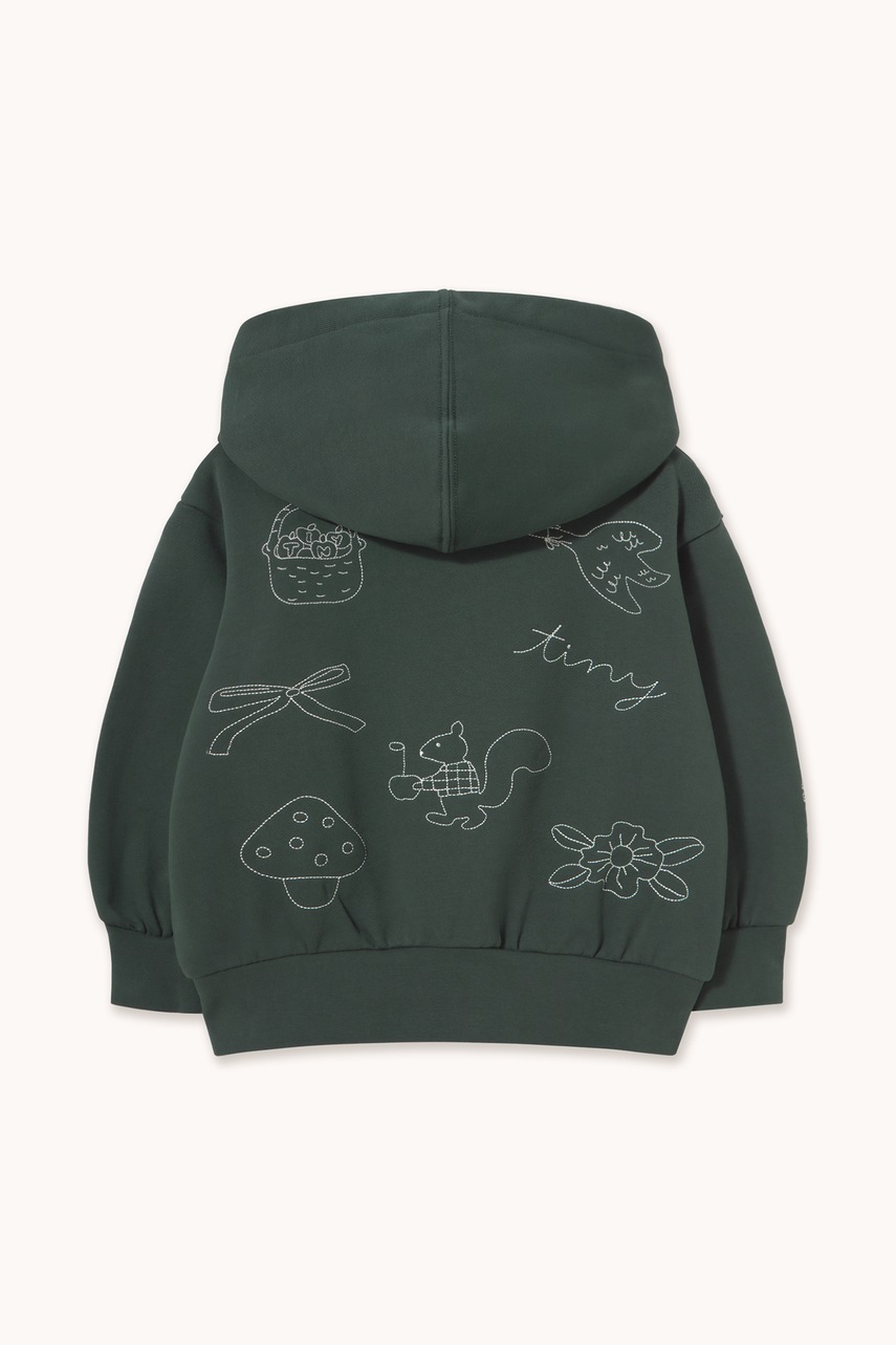 Tinycottons  суичър с качулка за деца от памук TINY APPLES HOODIE