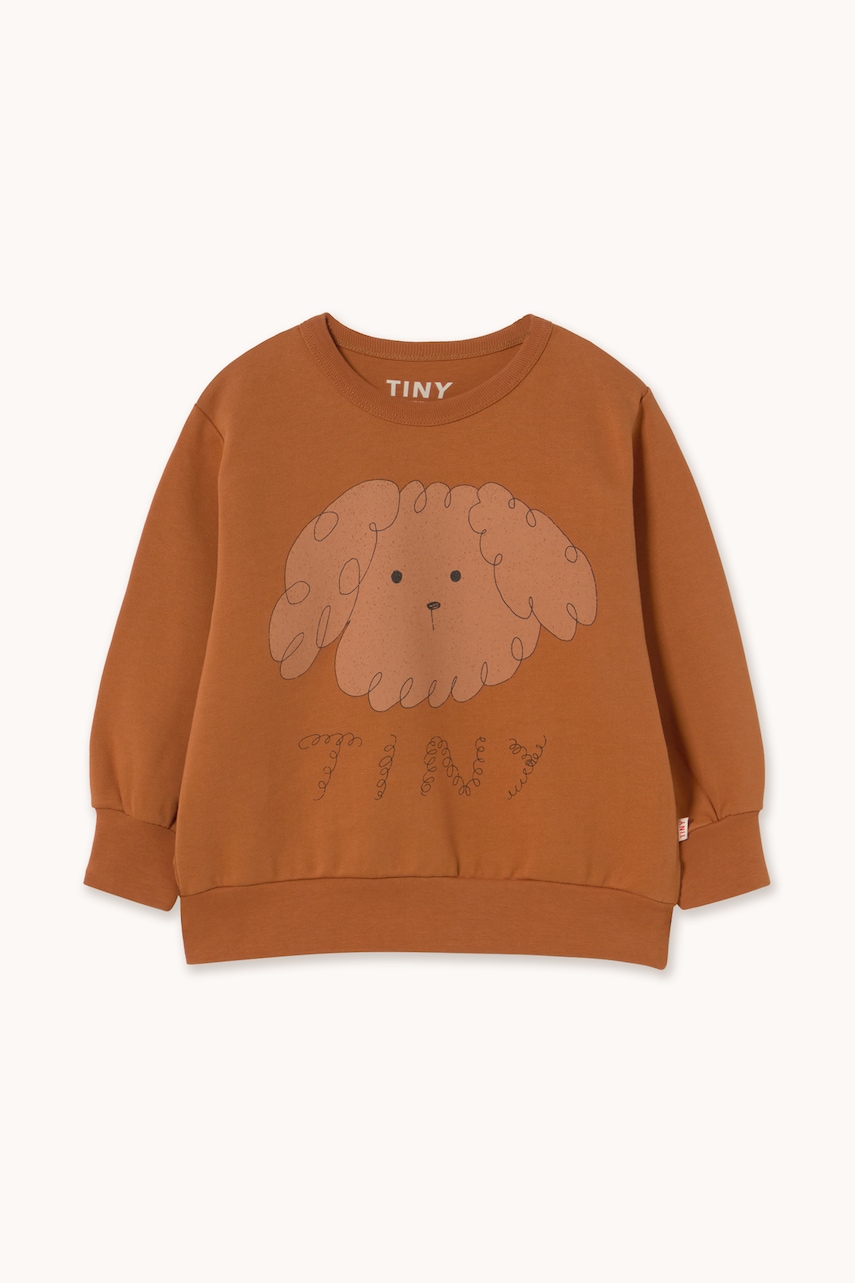 Tinycottons  суичър за деца от памук CURLY DOG GRAPHIC SWEATSHIRT