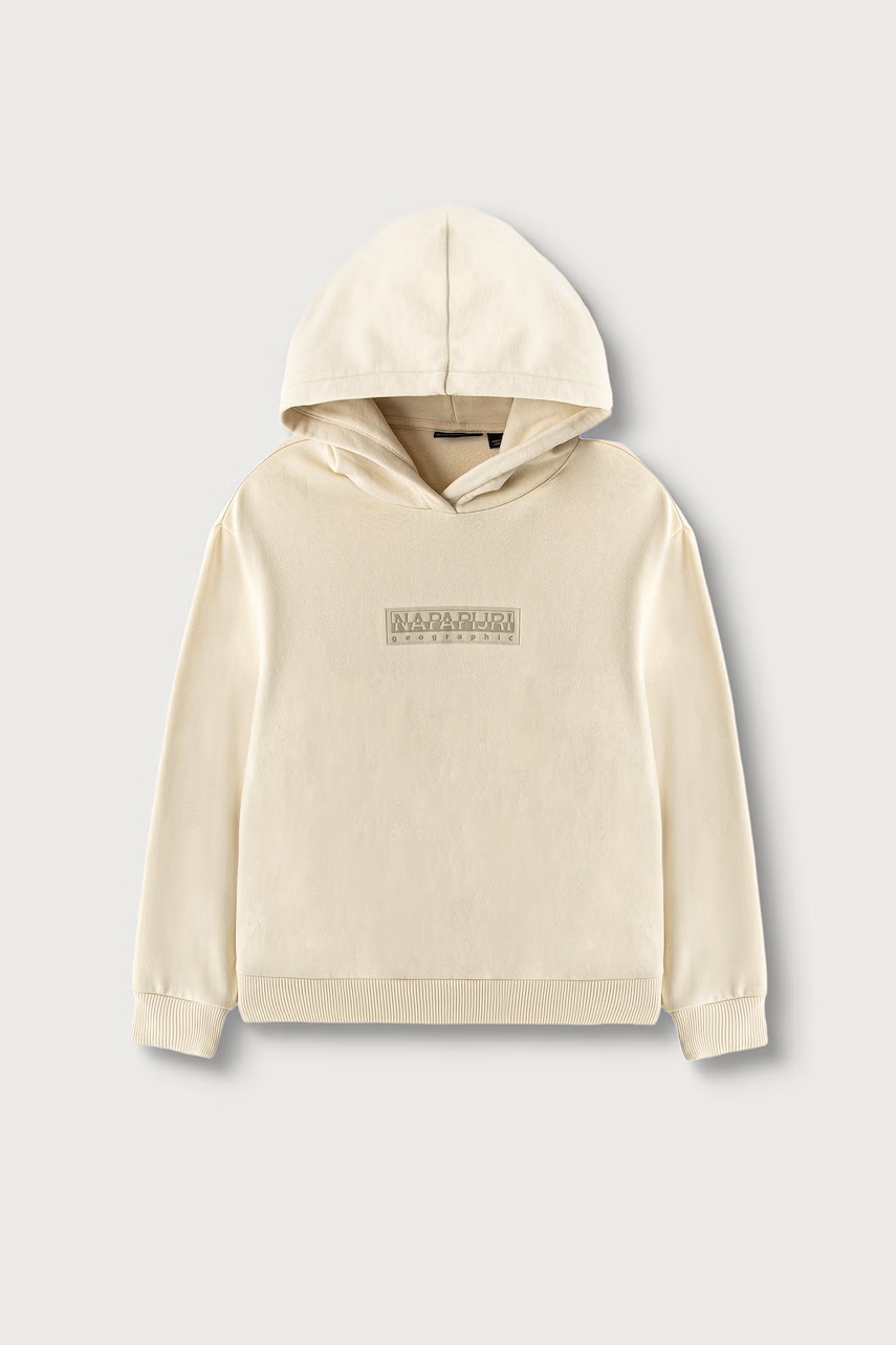 Napapijri dukserica sa kapuljačom za djecu s pamukom B-NEW BOX LOGO H W