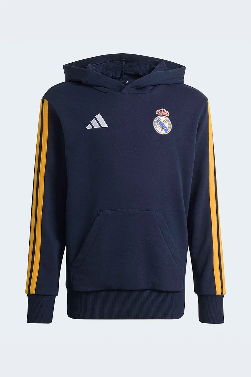 adidas Performance μπλούζα με κουκούλα παιδική με βαμβάκι REAL MADRID