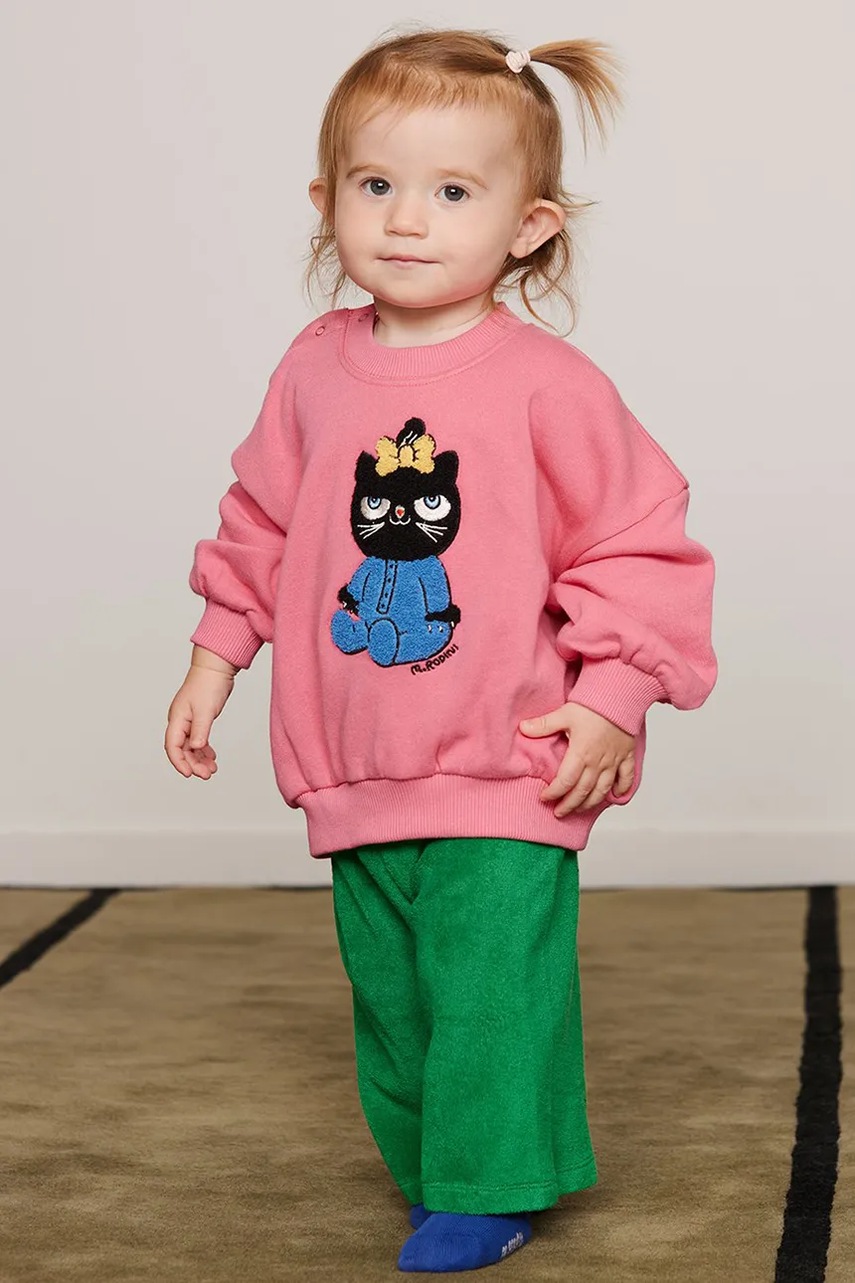 Mini Rodini mikina dětská bavlněná Cat (obrázek 5)