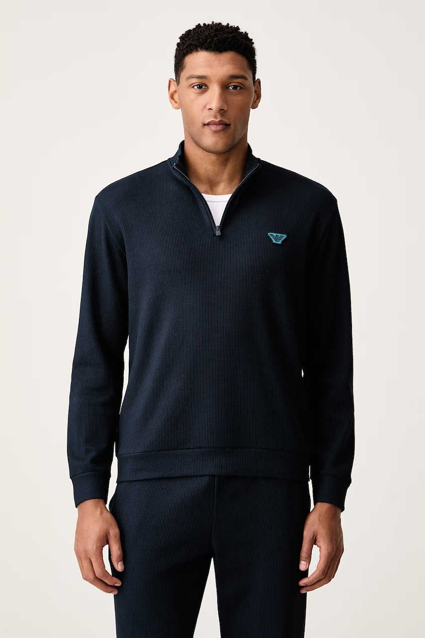 Emporio Armani Underwear  hanorac de loungewear pentru bărbați cu bumbac (9BY2-BLMZ39_59X)