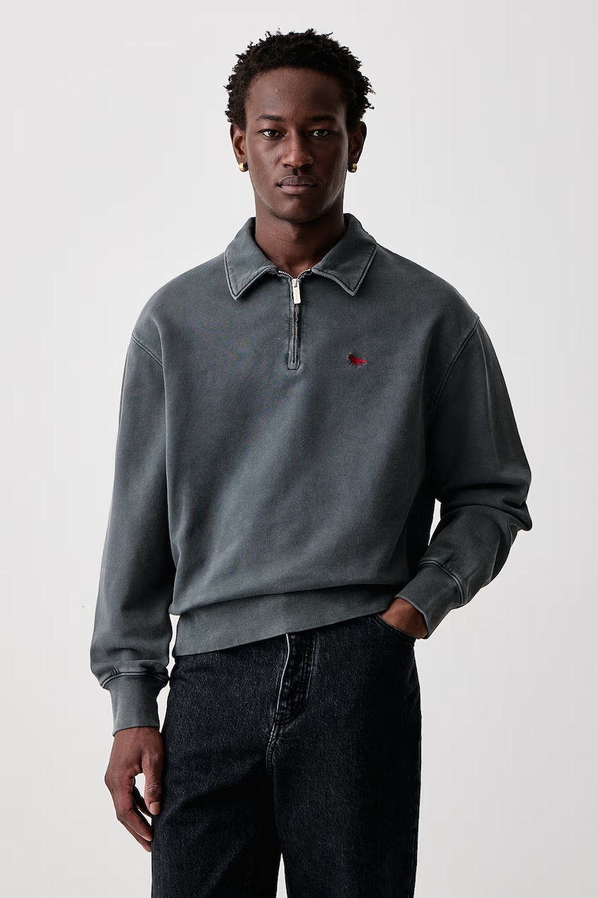 Maison Kitsuné Profile Fox bluza bawełniana męska