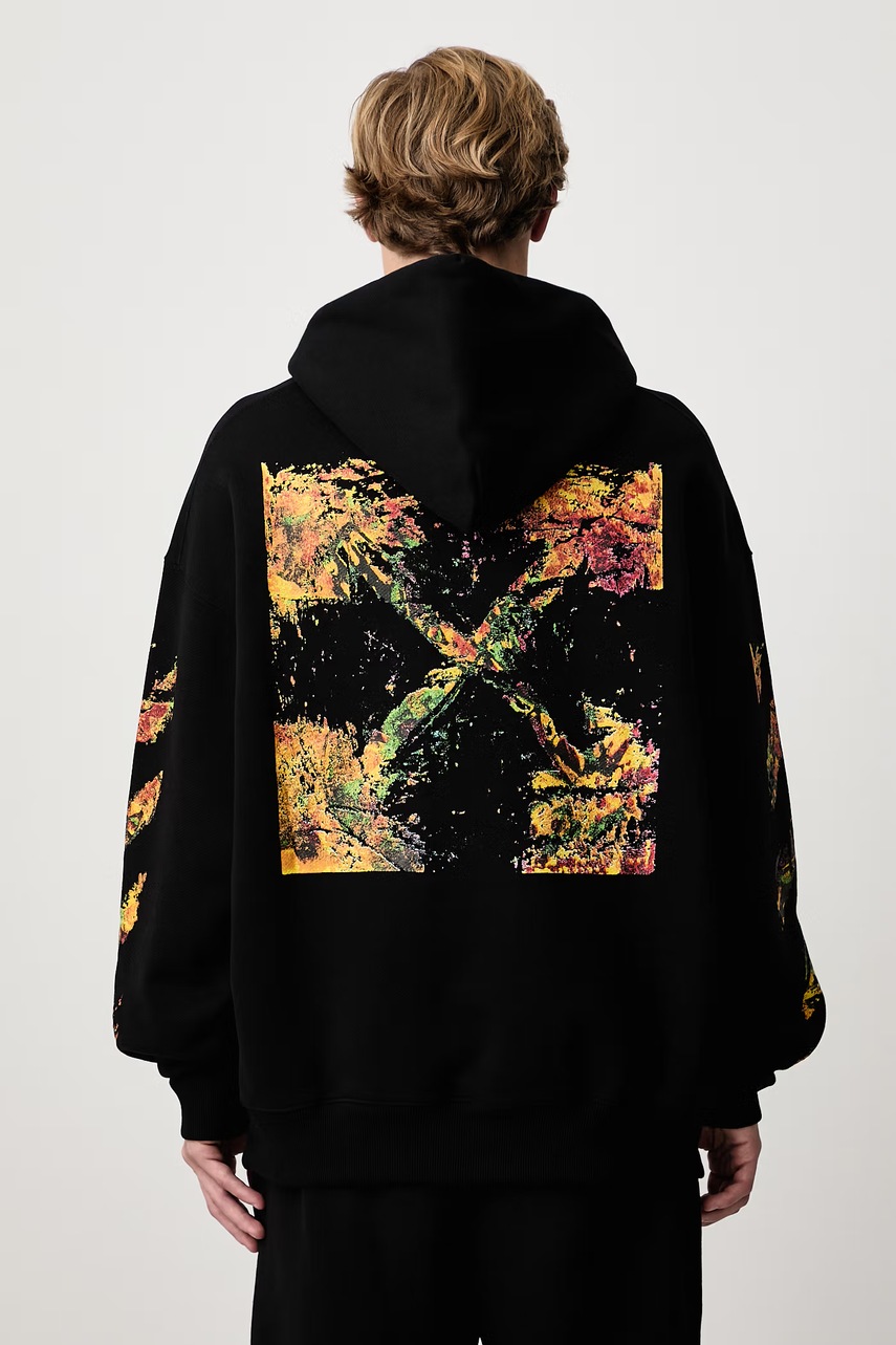 Off-White  Spices Arrow Skate hanorac cu glugă din bumbac pentru bărbați