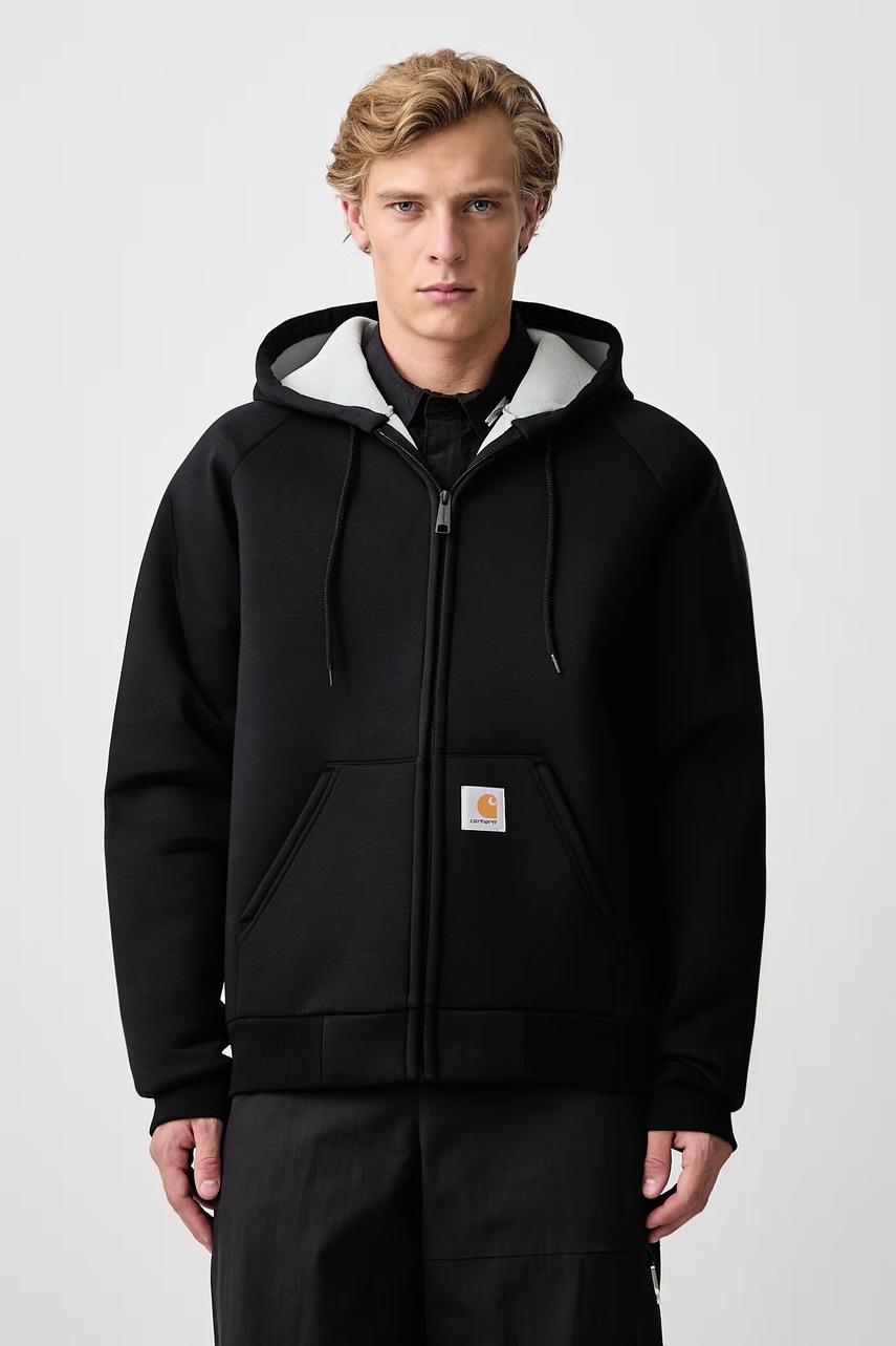 Carhartt WIP  Car-Lux Hooded Jacket hanorac cu fermoar și glugă din bumbac pentru bărbați