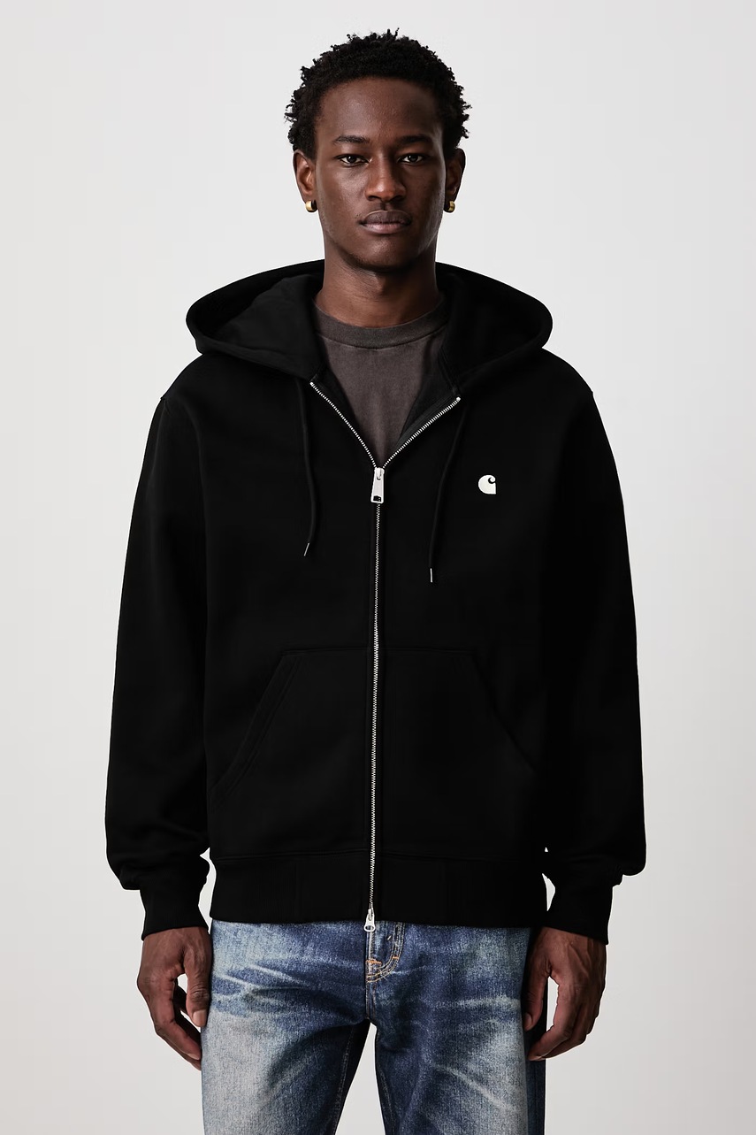 Carhartt WIP  Hooded Mack Jacket hanorac cu fermoar și glugă din bumbac pentru bărbați