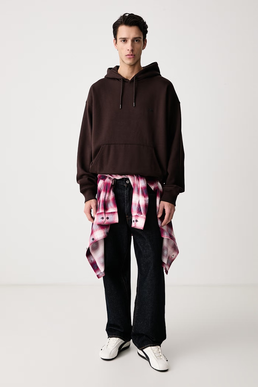 adidas Originals  суичър с качулка мъжки с памук Trefoil Essentials