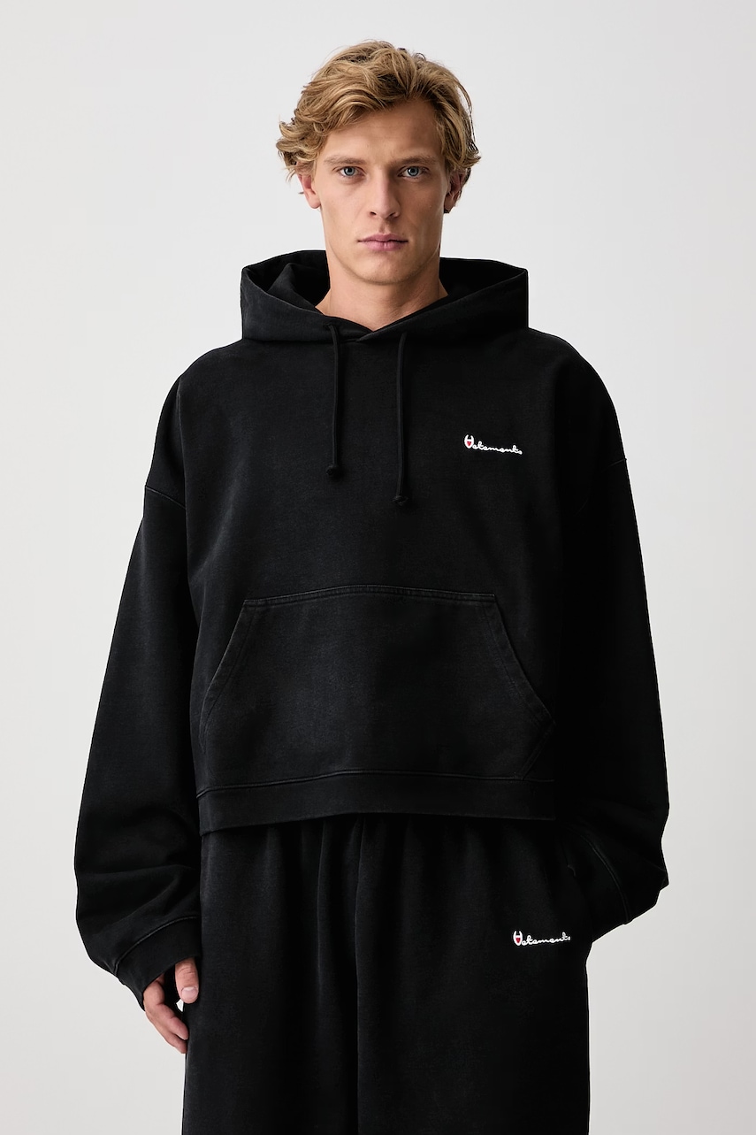 Vetements Athletic Logo bluza z kapturem bawełniana męska