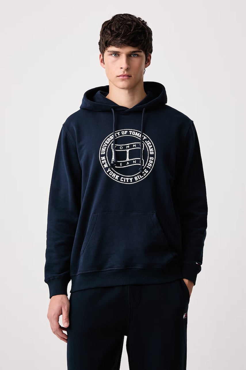 Tommy Jeans dukserica sa kapuljačom muška pamučna