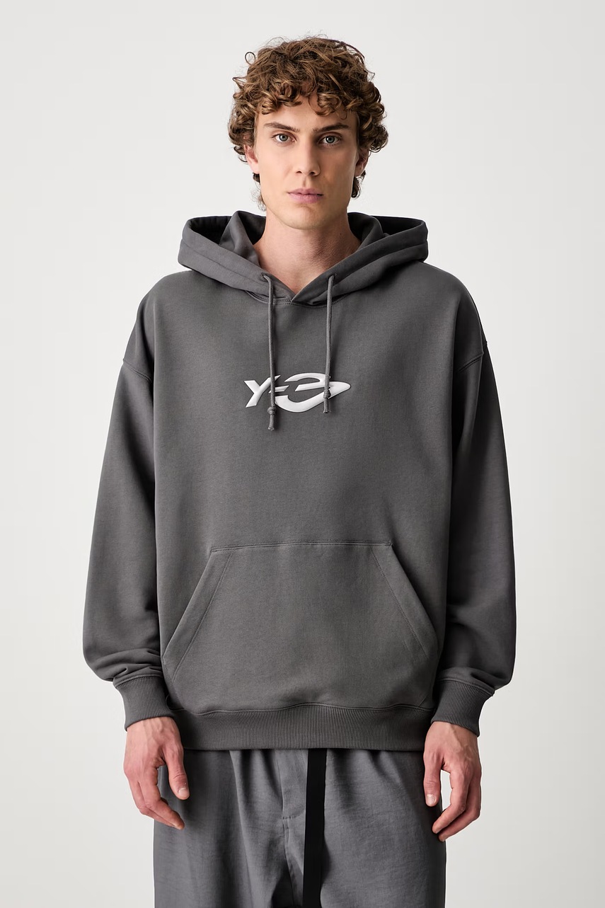 Y-3 LIQUID LG FT HD bluza z kapturem bawełniana męska