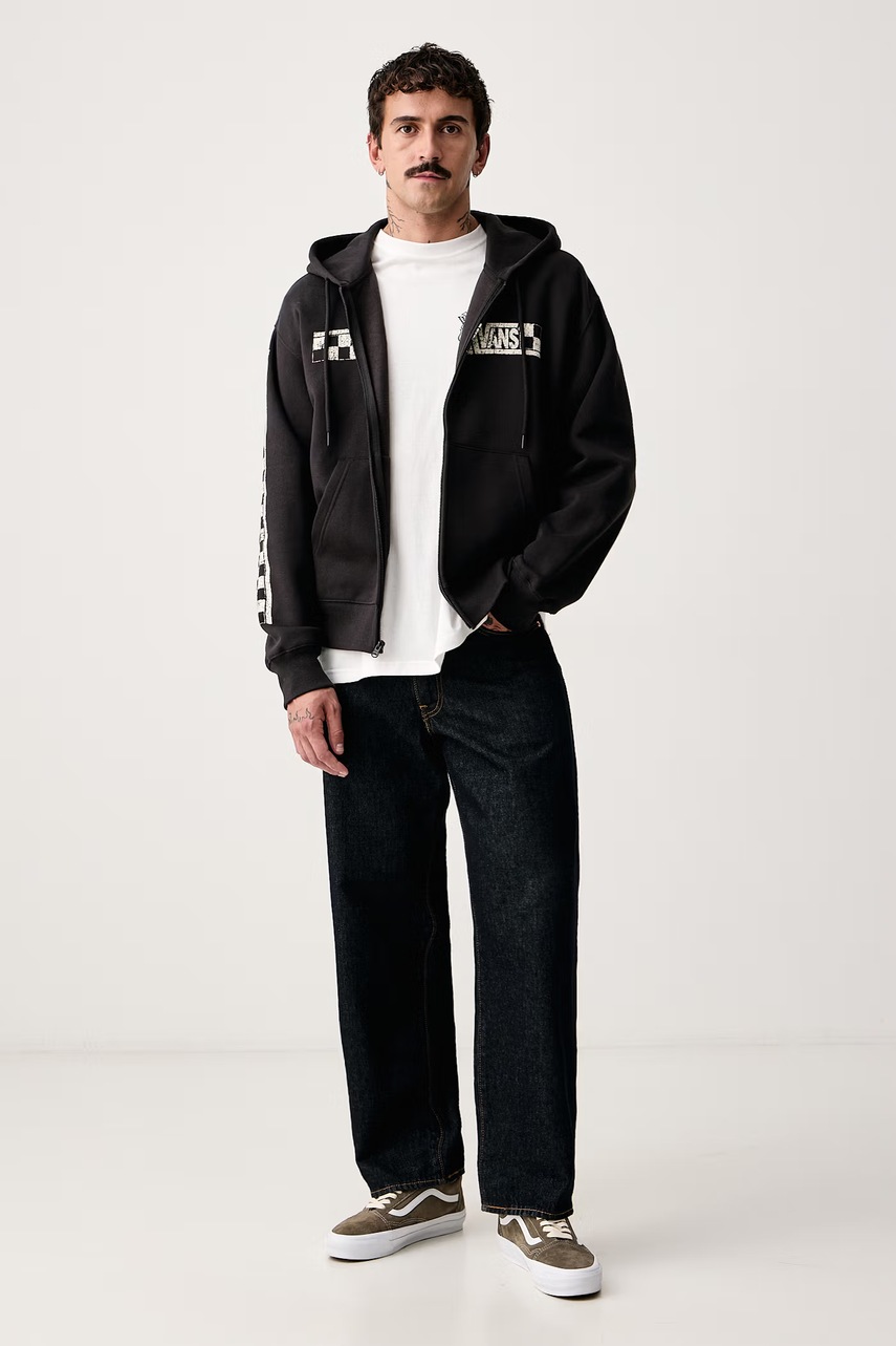 Vans  суичър с цип и качулка мъжки с памук  Racing Full Zip