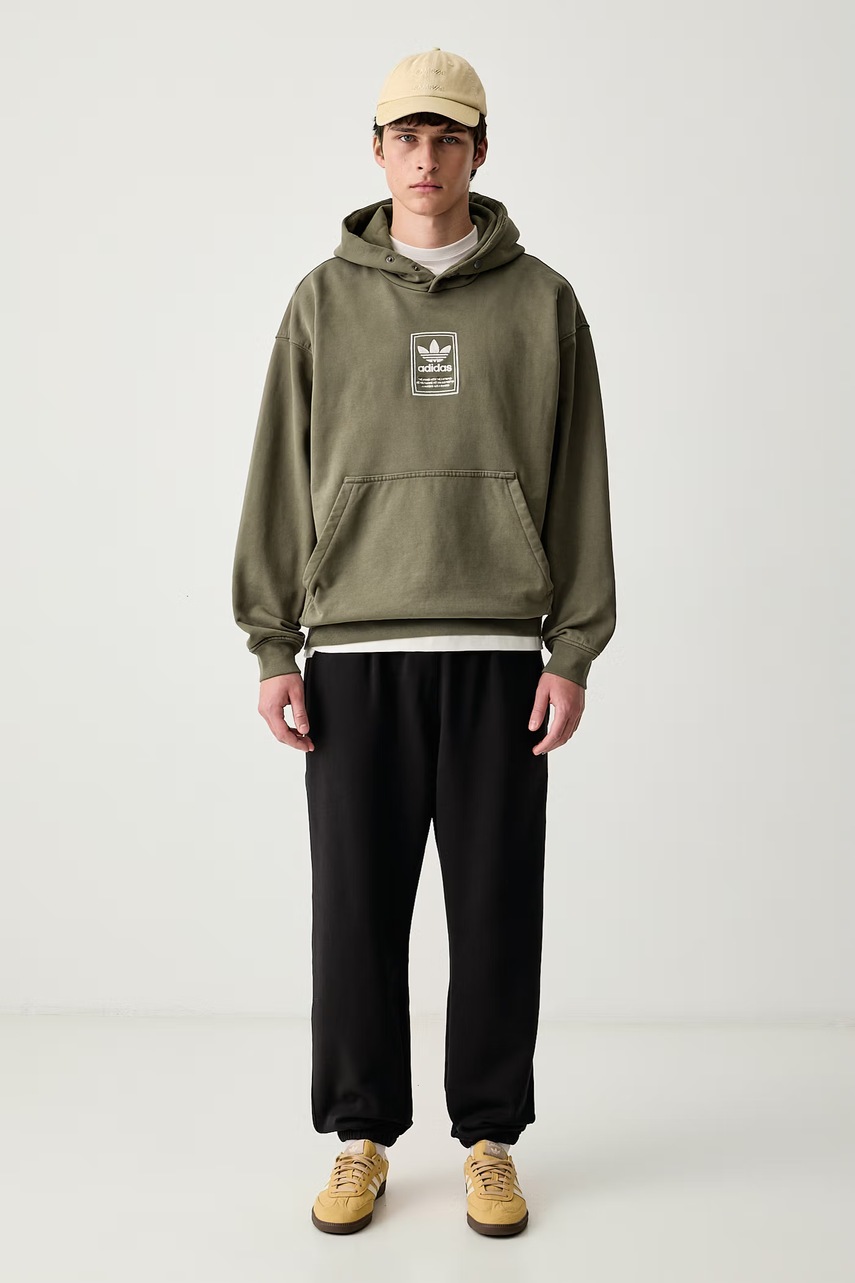 adidas Originals  суичър с качулка мъжки от памук Elevated GFX