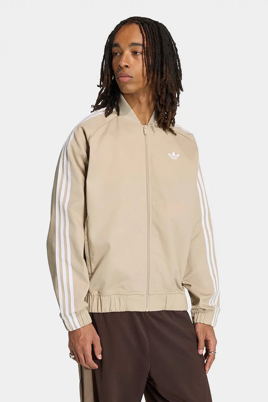 adidas Originals  mikina na zips pánska SST Adicolor Classic Cotton Twill