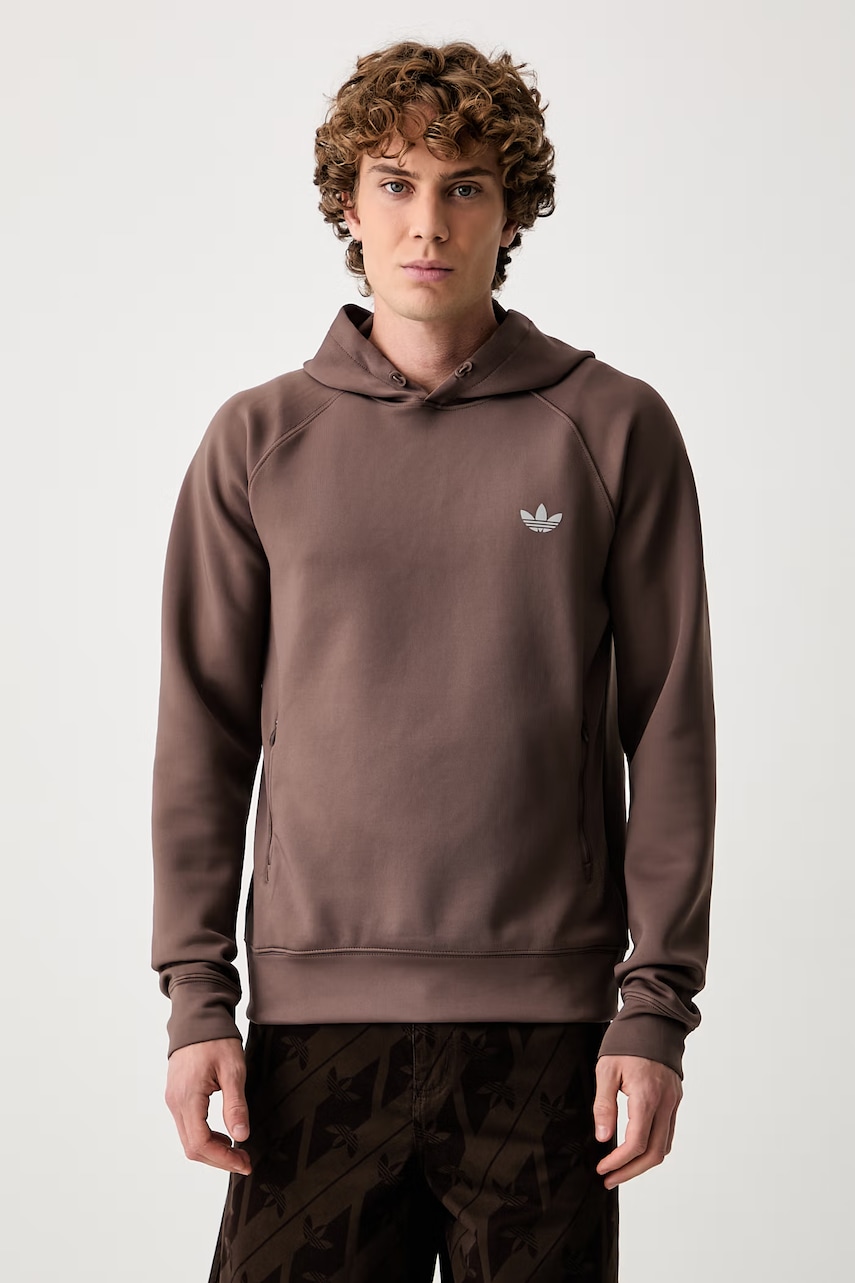 adidas Originals mikina s kapucňou pánska Trefoil Essentials Spacer