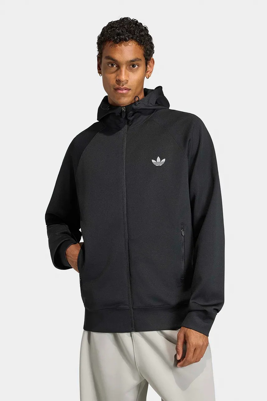 adidas Originals  mikina na zips s kapucňou pánska Trefoil Essentials Spacer