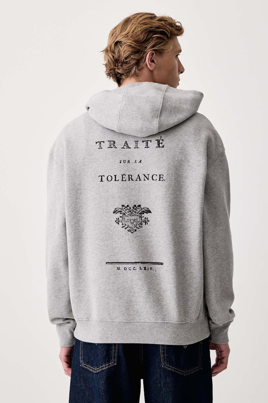 Zadig&Voltaire hanorac cu glugă pentru bărbați cu bumbac SWEELO