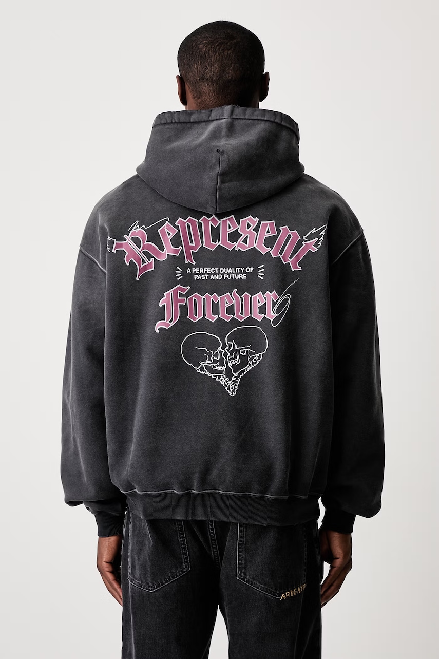 Represent bluza z kapturem bawełniana męska