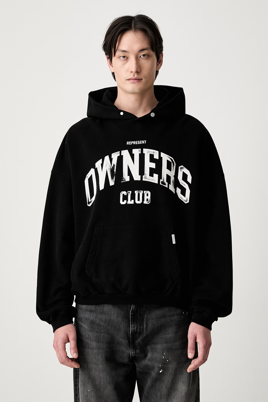 Represent bluza z kapturem bawełniana męska