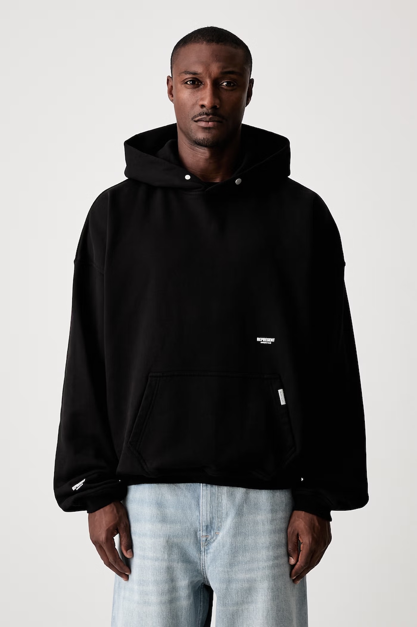 Represent bluza z kapturem bawełniana męska
