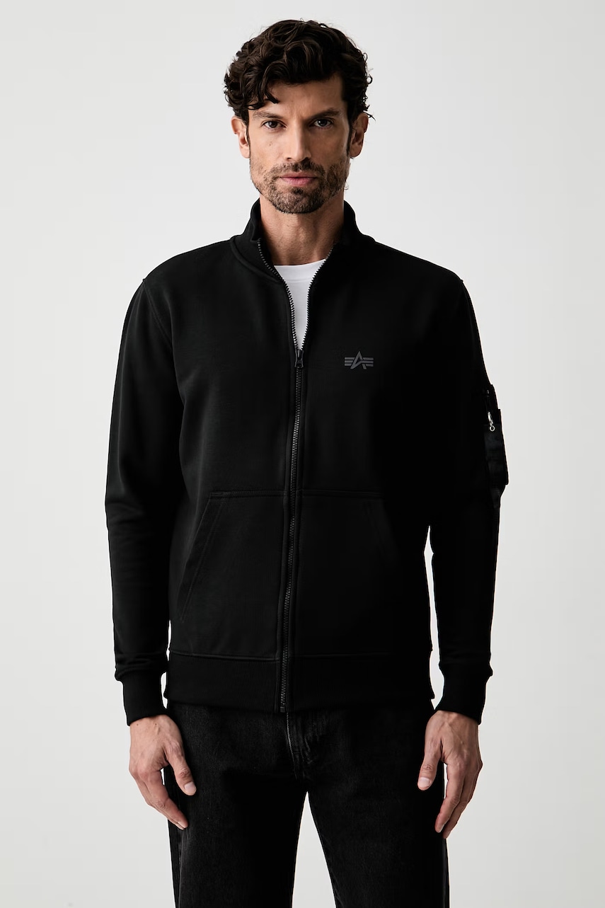 Alpha Industries bluza rozpinana męska z bawełną DTM Mid