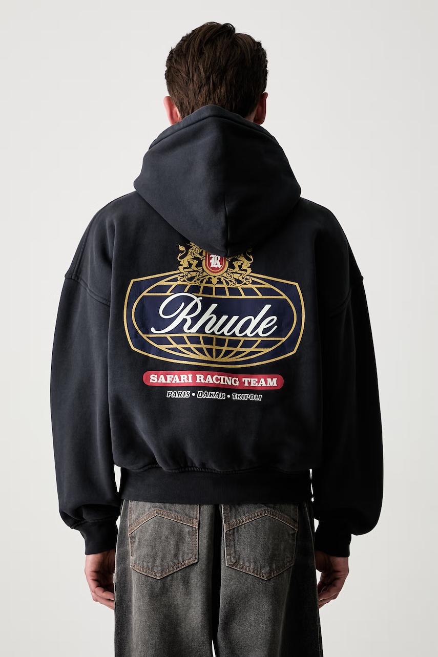 RHUDE bluza z kapturem bawełniana męska
