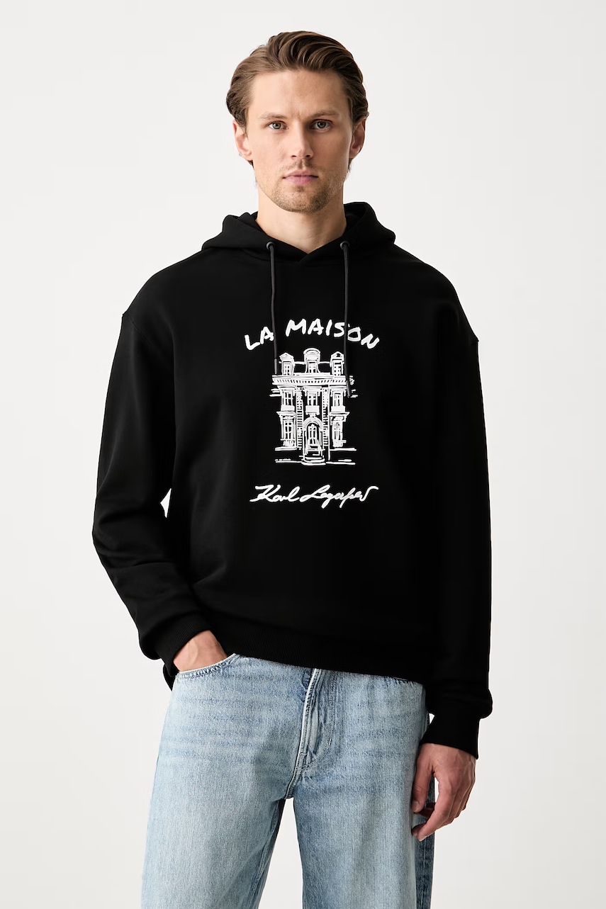 Karl Lagerfeld bluza oversize męska bawełniana