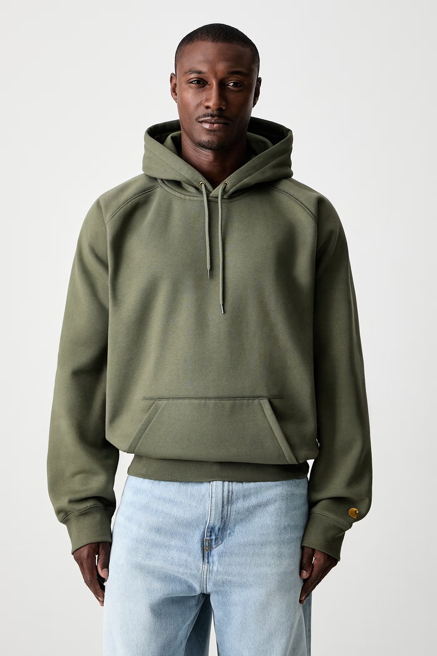 Carhartt WIP Hooded Chase bluza z kapturem męska z bawełną