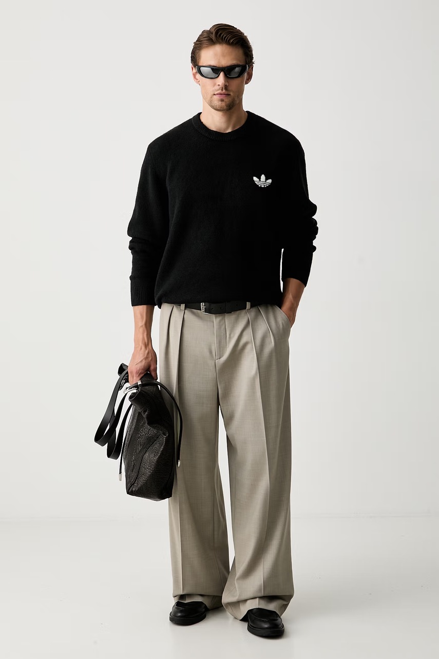 adidas Originals  пуловер мъжки с добавена вълна Trefoil Essentials