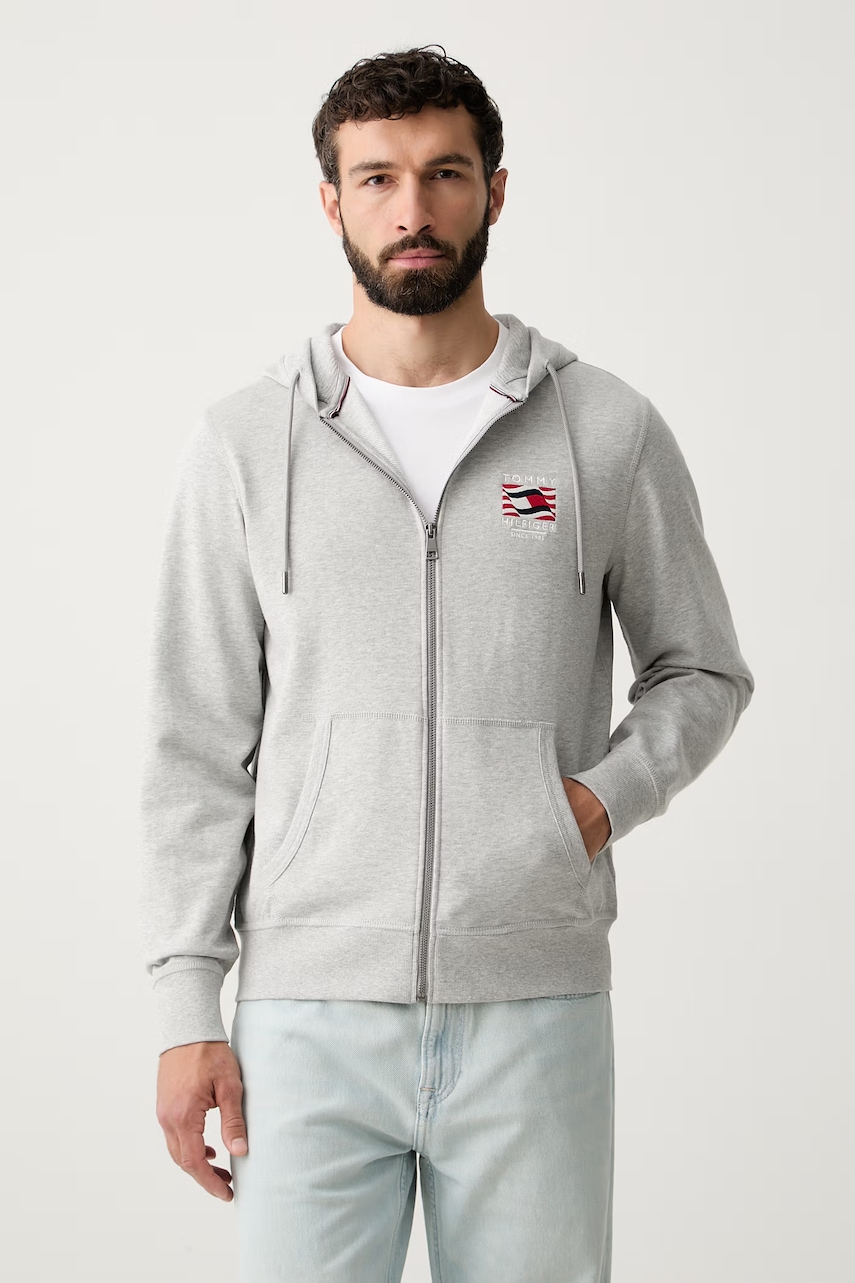 Tommy Hilfiger hanorac cu glugă pentru bărbați, din bumbac