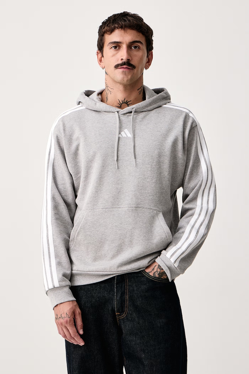 adidas  mikina s kapucňou pánska bavlnená Essentials