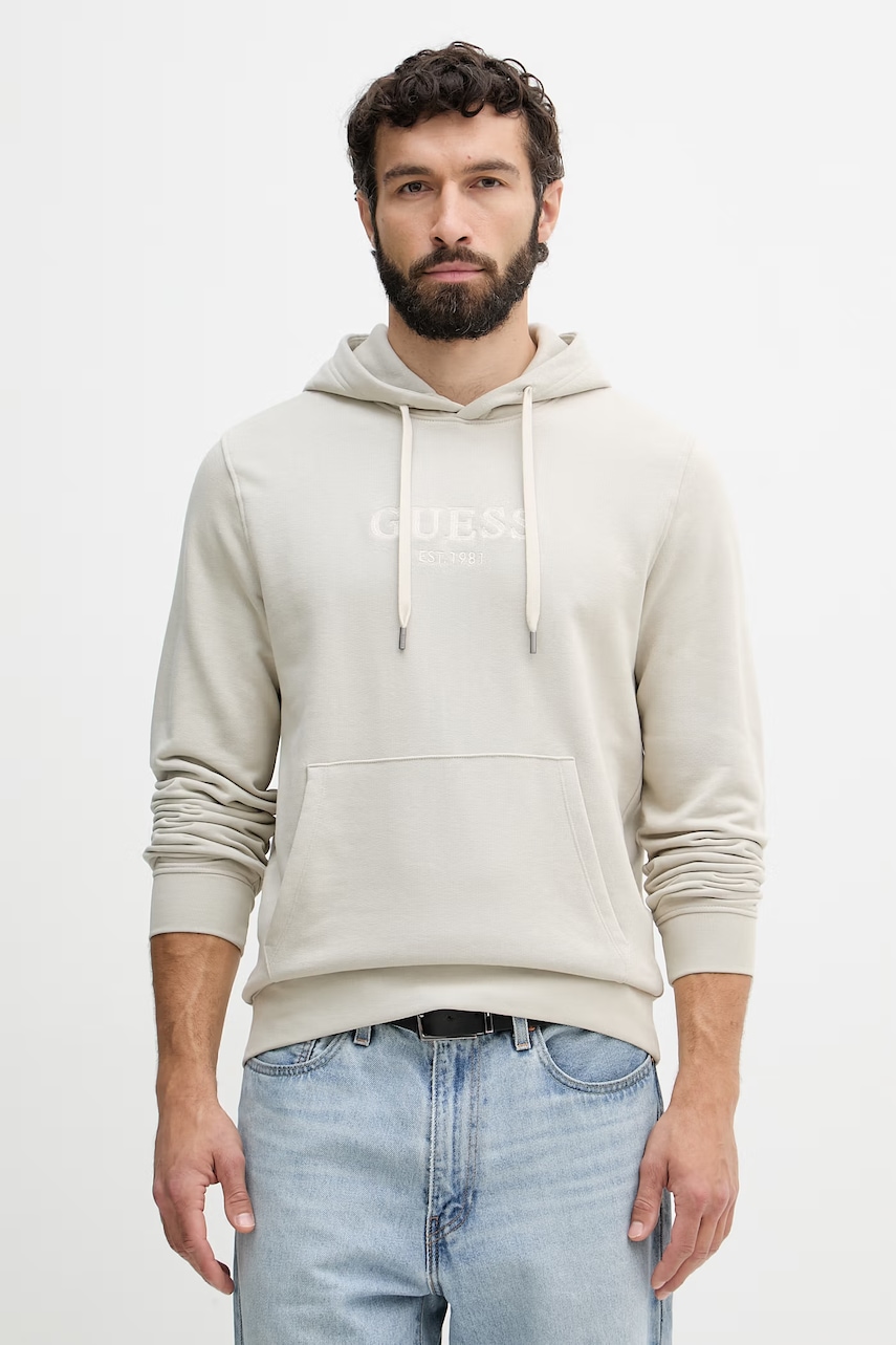 Guess hanorac cu glugă pentru bărbați, cu bumbac