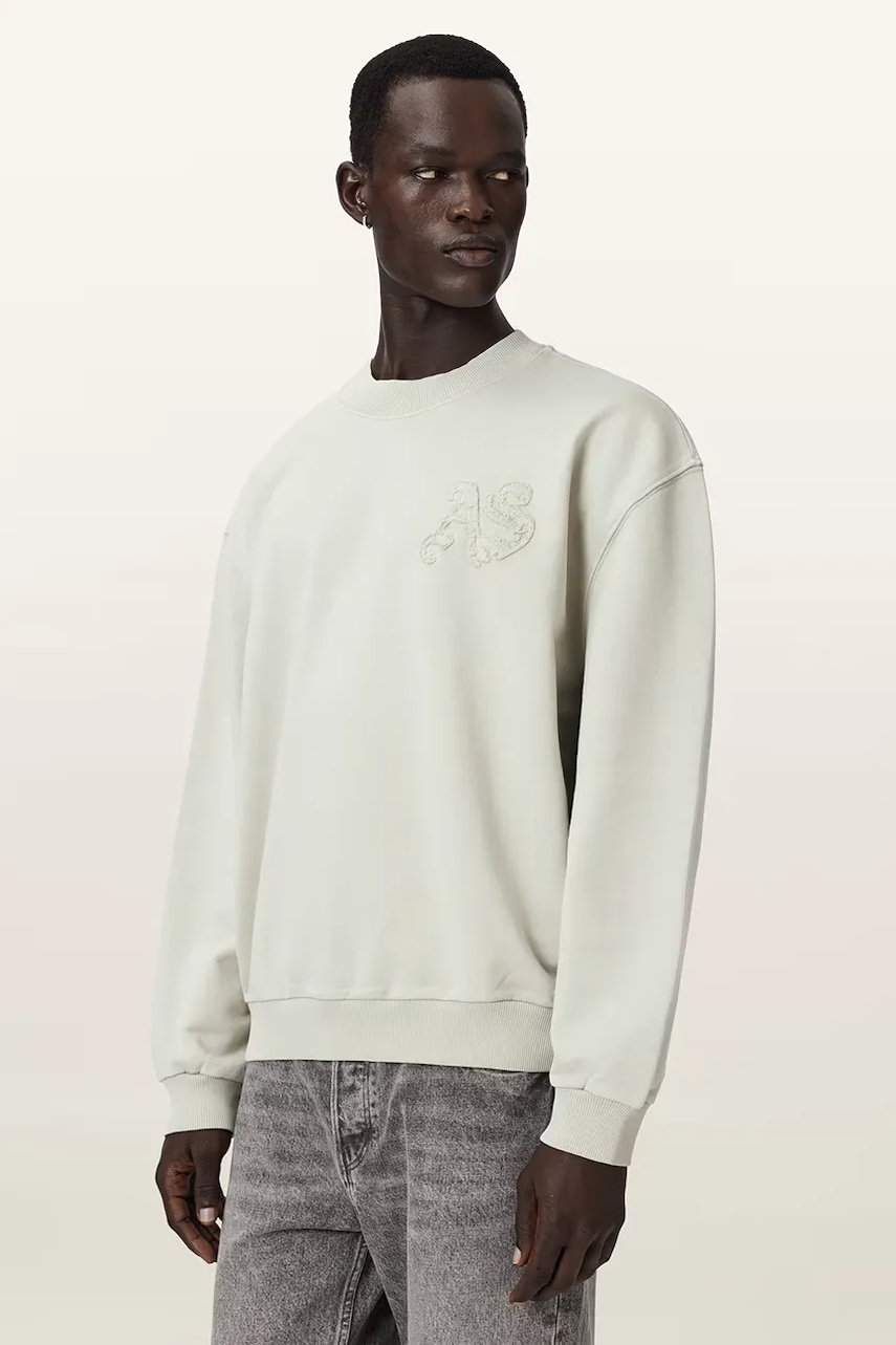 AllSaints Μπλούζα oversize ανδρική βαμβακερή INSIGNIA