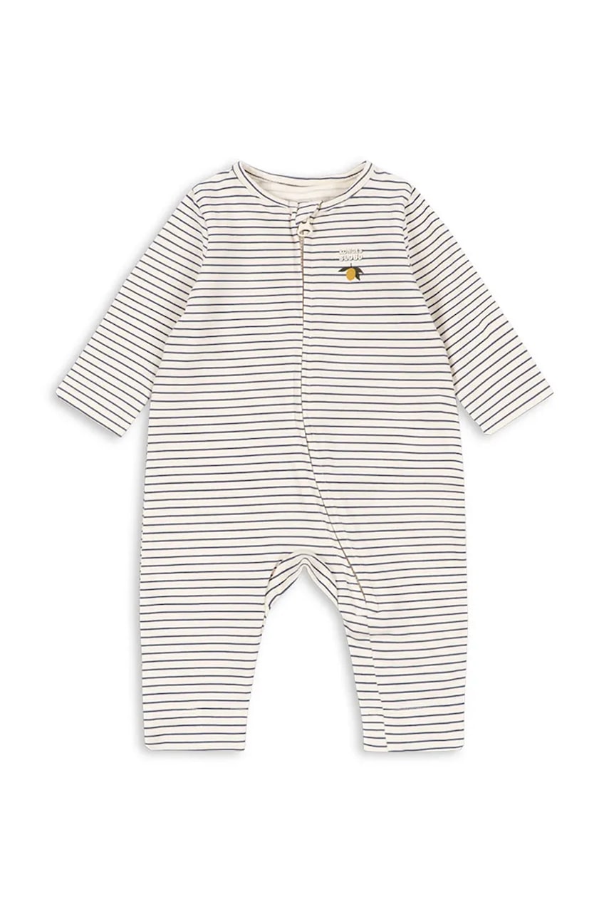 Konges Sløjd kombinezon za djecu od pamuka s elastanom BASIC ZIP ONESIE GOTS