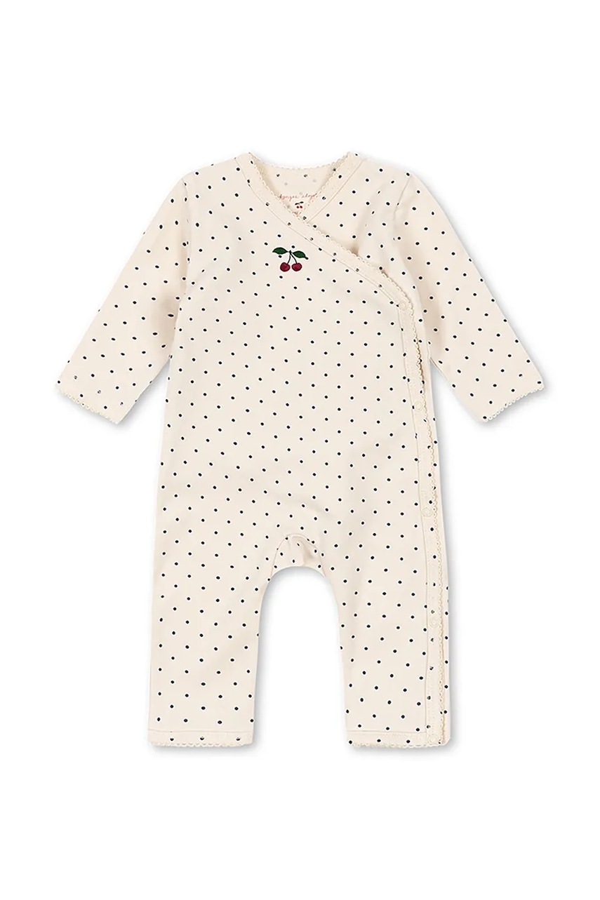 Konges Sløjd  overal detský bavlnený s elastanom BASIC NEWBORN ONESIE GOTS