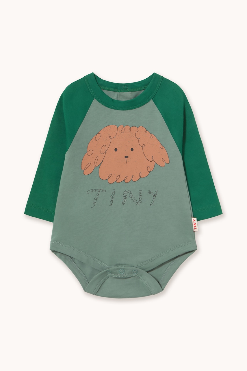 Tinycottons body za bebe od pamuka CURLY DOG GRAPHIC BODY
