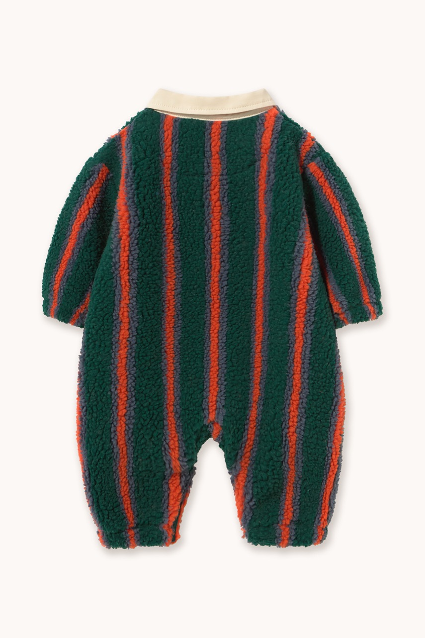 Tinycottons  бебешки гащеризон за бебе MULTICOLOR STRIPES POLO SHERPA ONE-PIECE