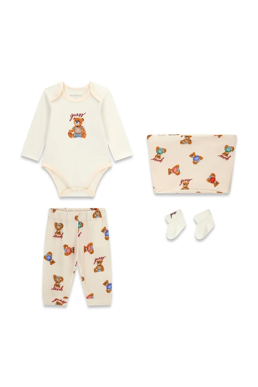 Guess set pentru bebeluși din bumbac cu elastan