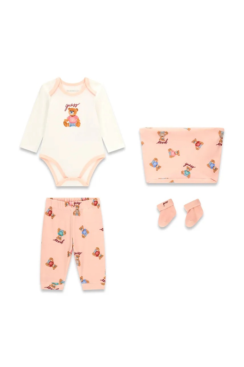 Guess set pentru bebeluși din bumbac cu elastan