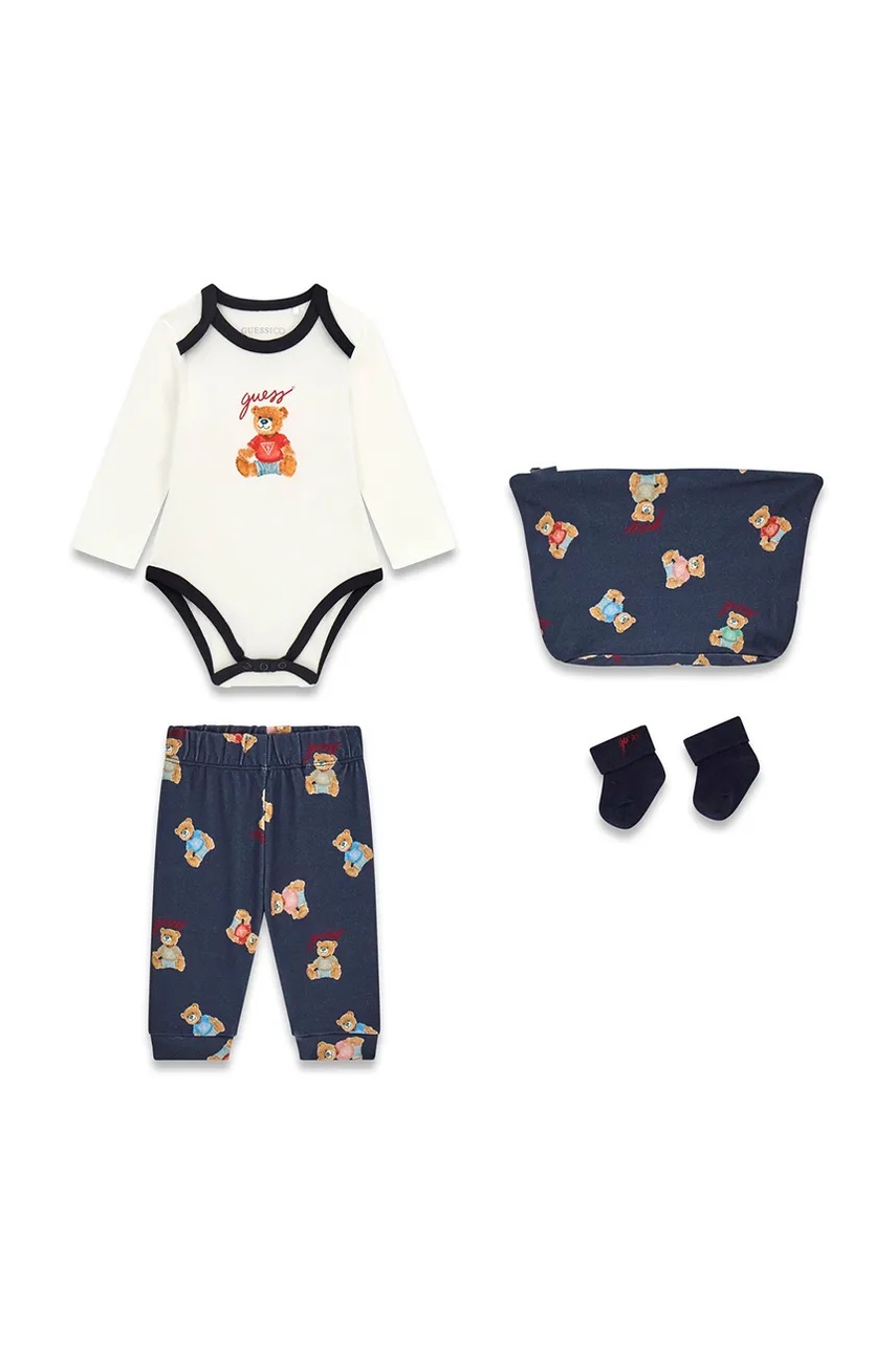 Guess set pentru bebeluși din bumbac cu elastan