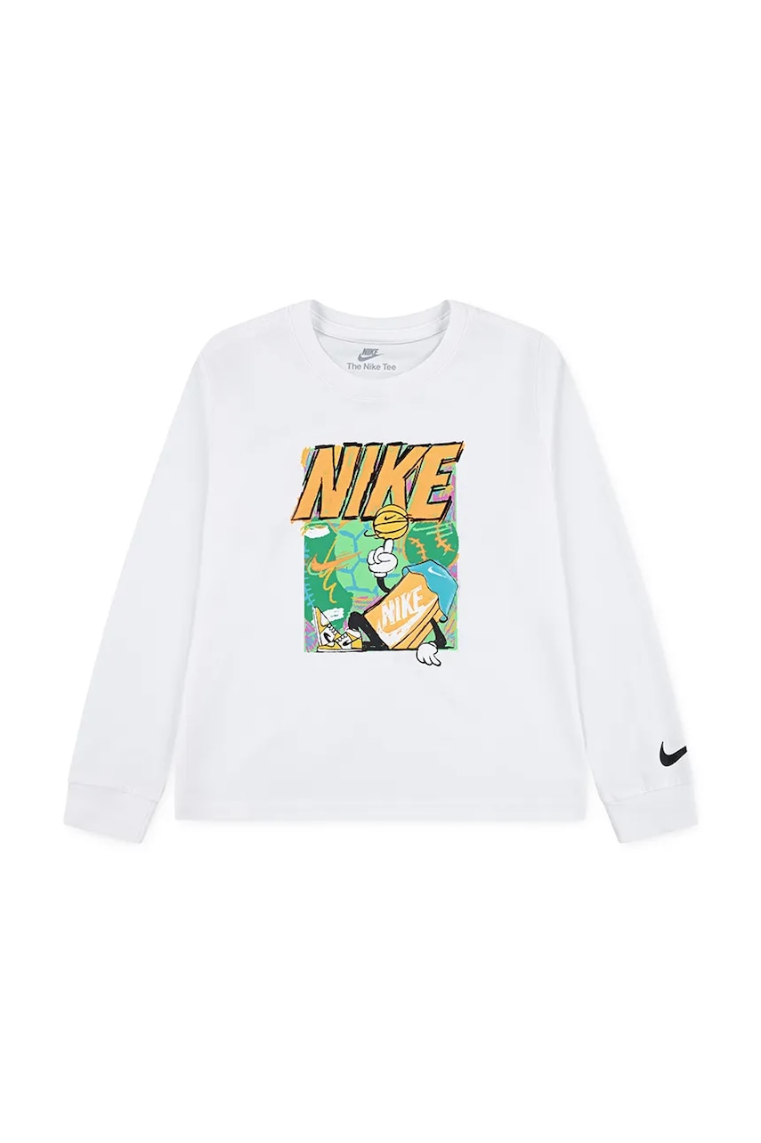 Nike  tričko s dlhým rukávom detské s bavlnou