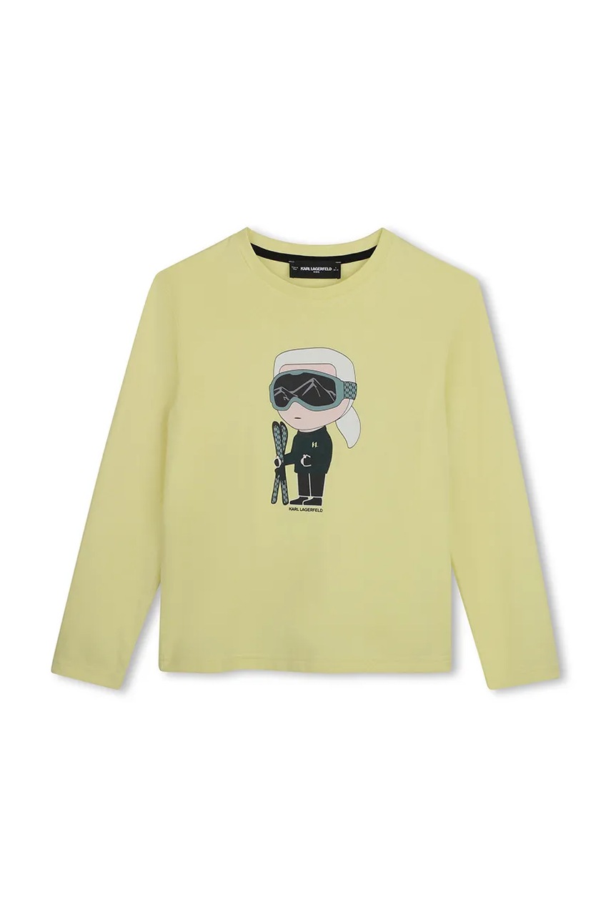 Karl Lagerfeld longsleeve pentru copii din bumbac