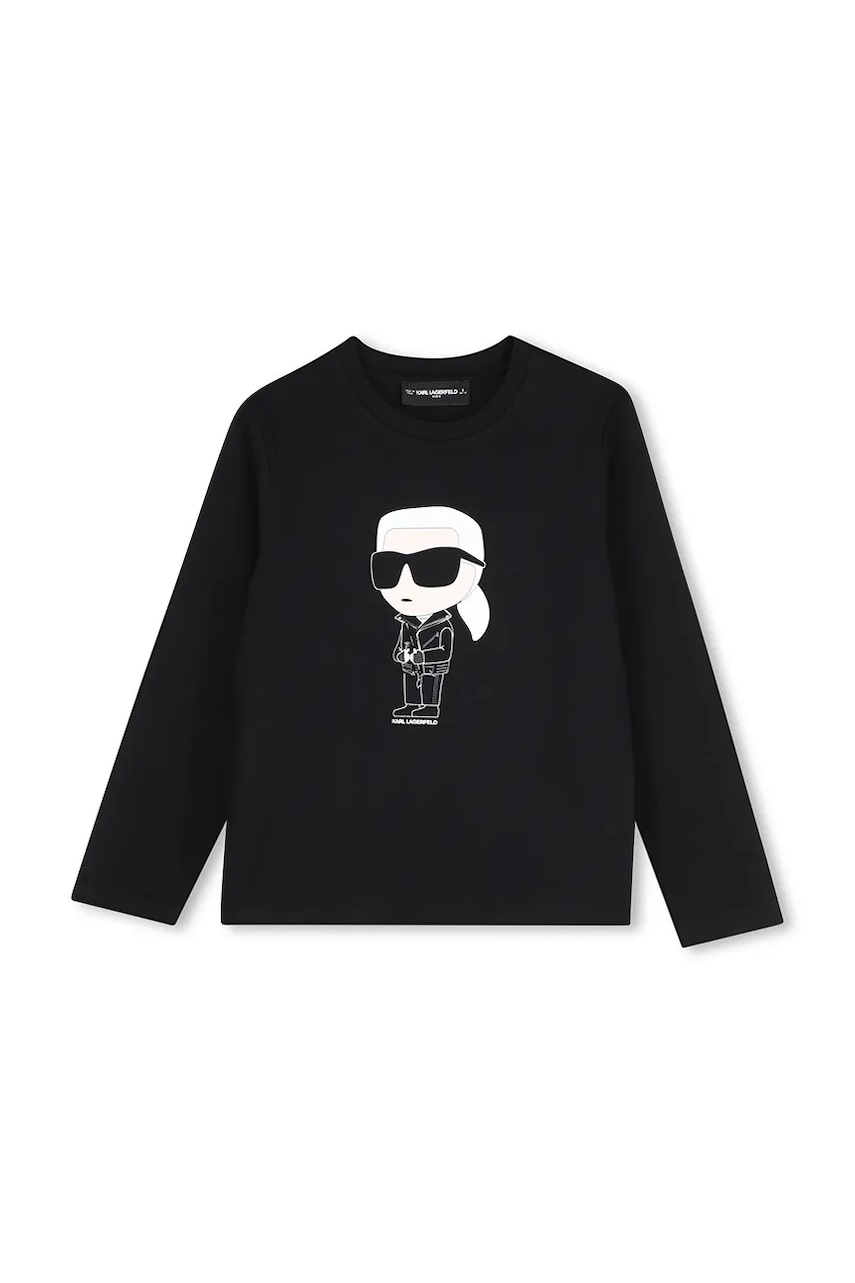 Karl Lagerfeld tričko s dlhým rukávom detské bavlnené